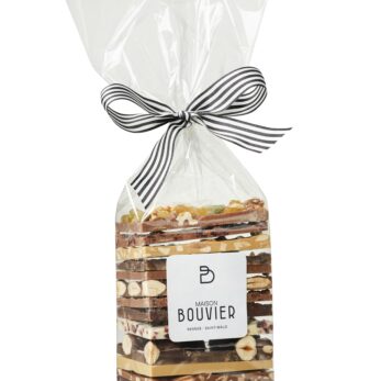 Sachet des gourmands - assortiment de 13 plaques de chocolats noir, lait, blond et blanc