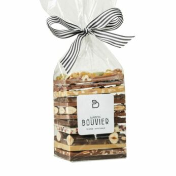 Sachet des gourmands - assortiment de 13 plaques de chocolats noir, lait, blond et blanc